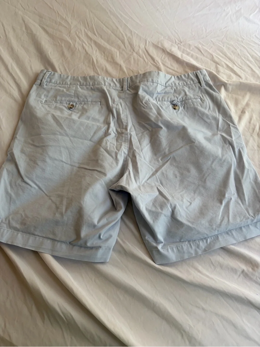 Bonobos Light Blue Flat-Front Cotton Shorts Size 38